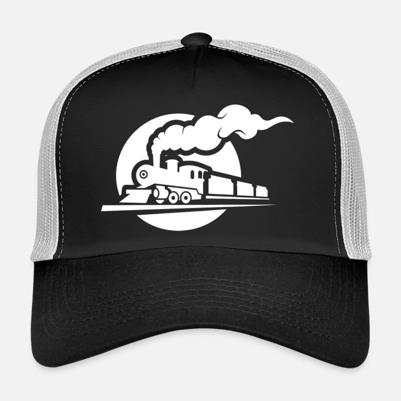 Railway Sketch - Trucker Cap - black/stone grey