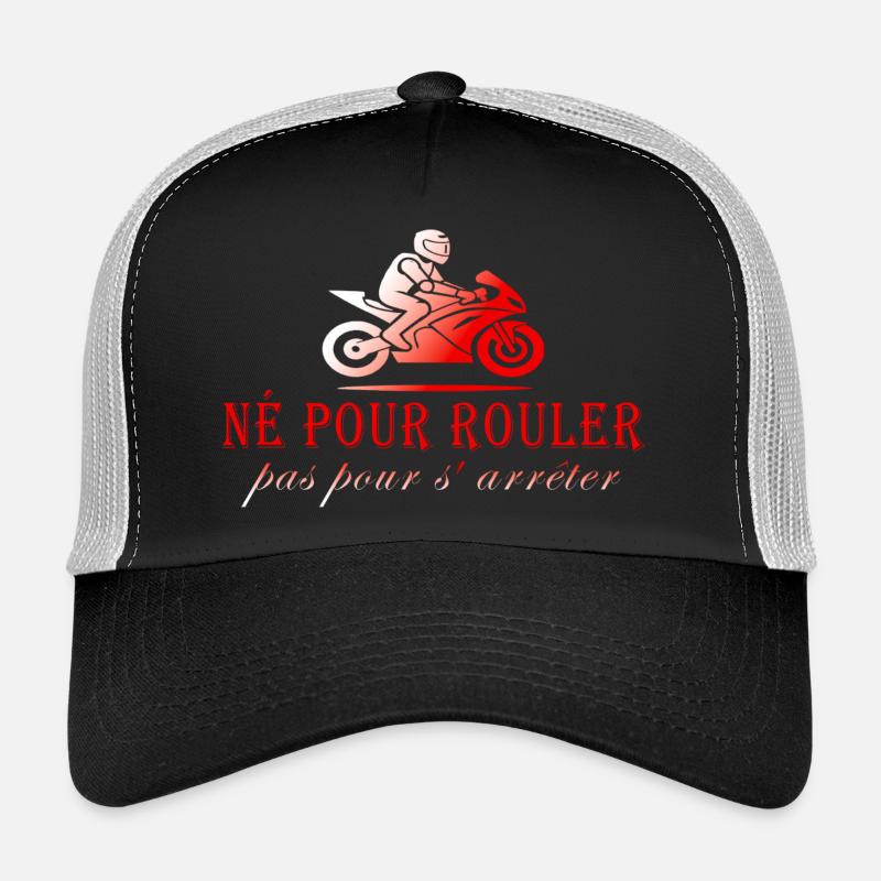 MOTORCYCLE BIKER NOT TO RIDE - Trucker Cap - black/stone grey