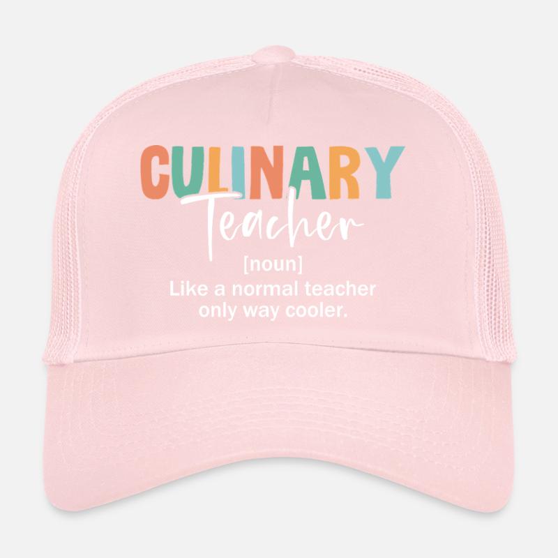 Cool Culinary Instructor Definition Trucker Cap