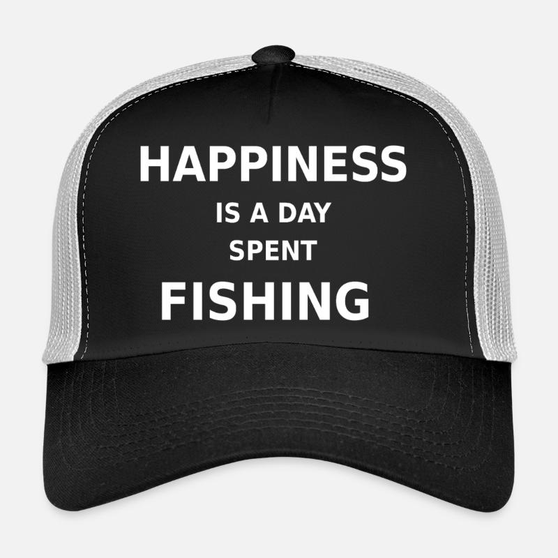 Le bonheur, c’est une journée passée à pêcher Casquette trucker 