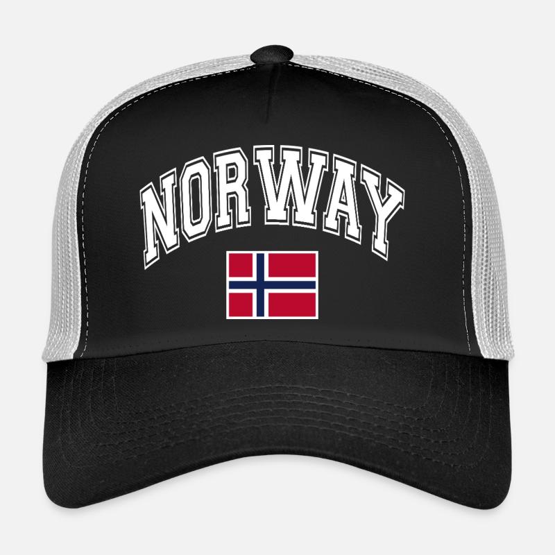 Norway Flag - Trucker Cap - black/stone grey