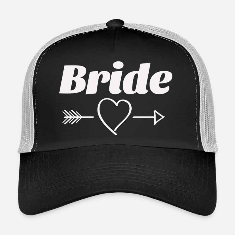 Conception de flèche de coeur de mariée Casquette trucker 