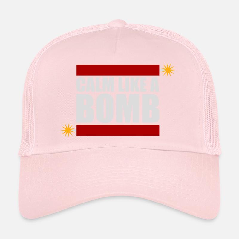 Calme comme une bombe Paradoxe Ironie Humour Blague explosive Casquette trucker 