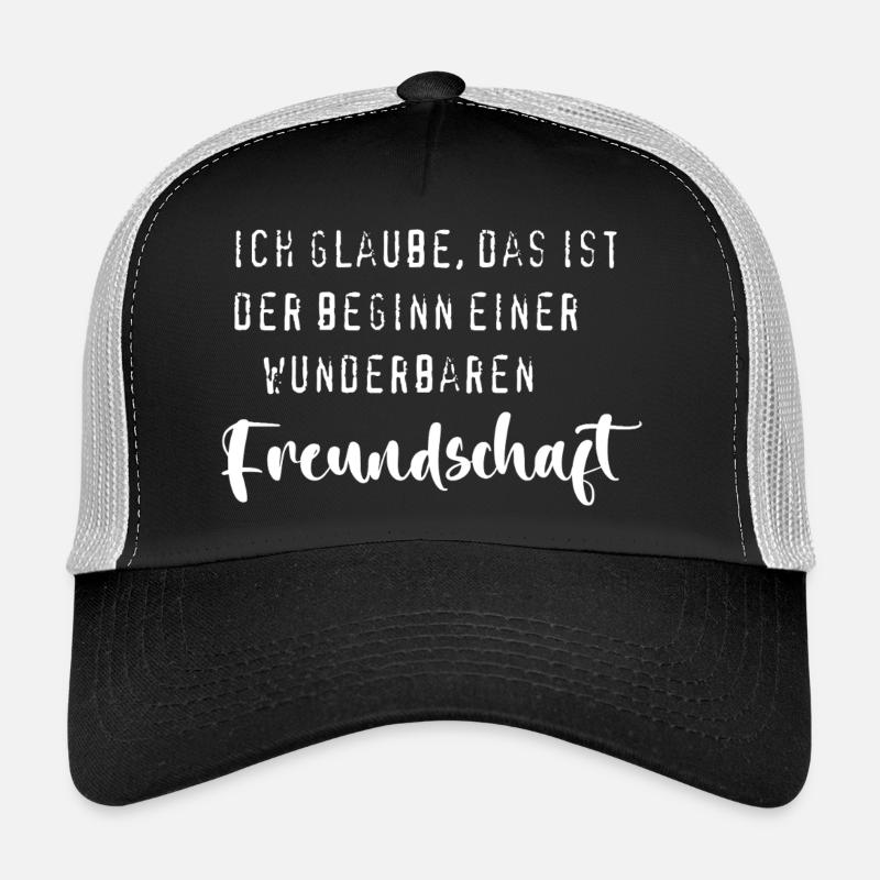 Belle amitié - Casquette trucker  - noir/gris pierre
