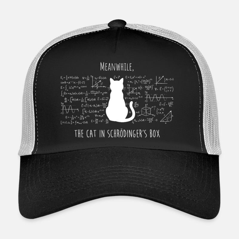 Schrödinger's Cat – Physics & Science Design Trucker Cap