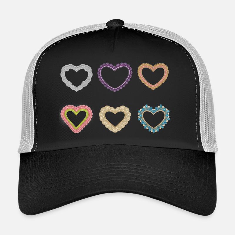 Filigrane Spitzenherzen Trucker Cap