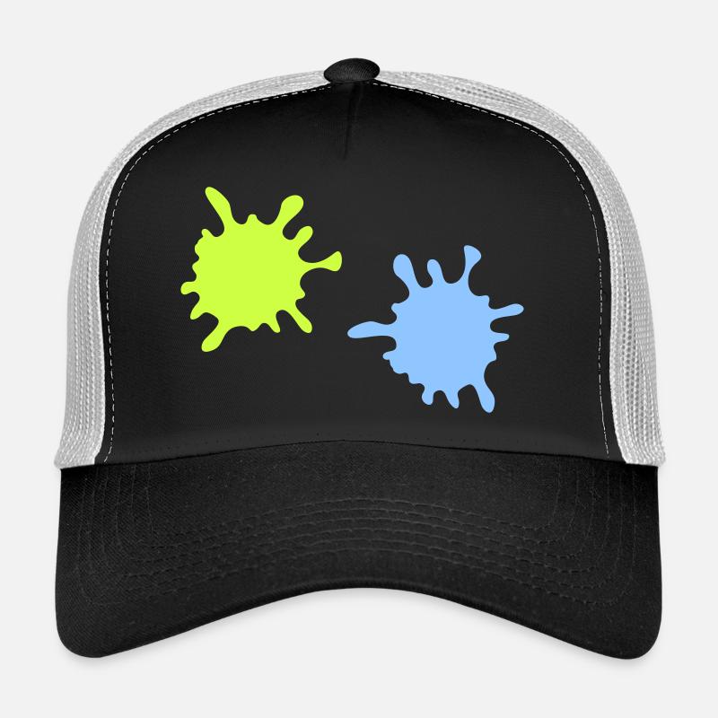 Neon Splash Splatter Trucker Cap