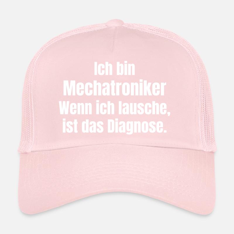 Diagnostic de Lach par technicien mécatronique Casquette trucker 