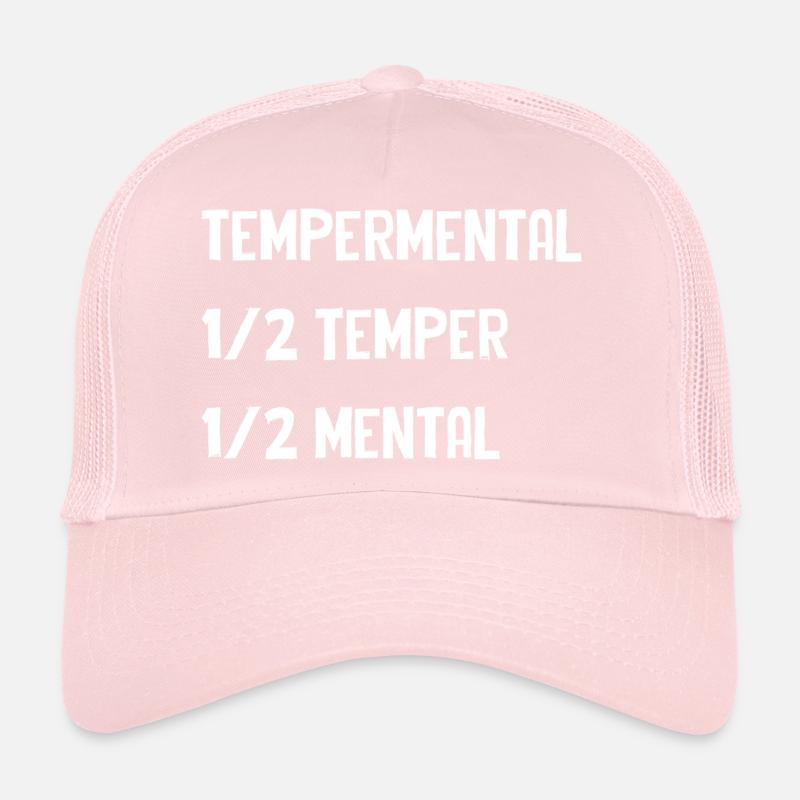 Tempermental Split Typography Trucker Cap