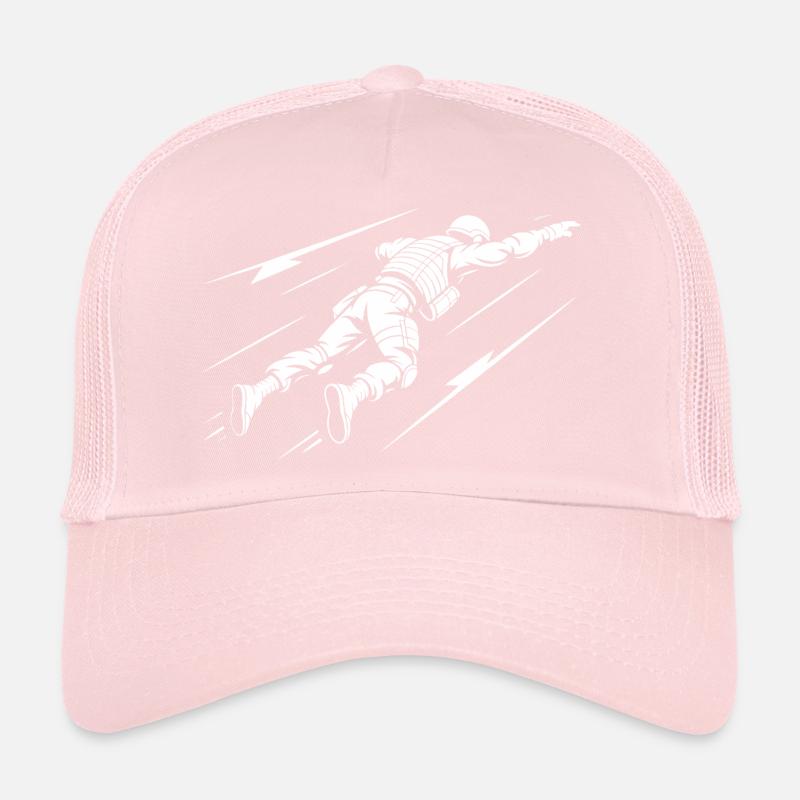 Astronaute en vol dans l'espace Casquette trucker 