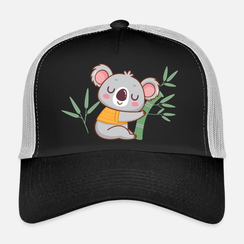 Koala zen sur bambou Casquette trucker 
