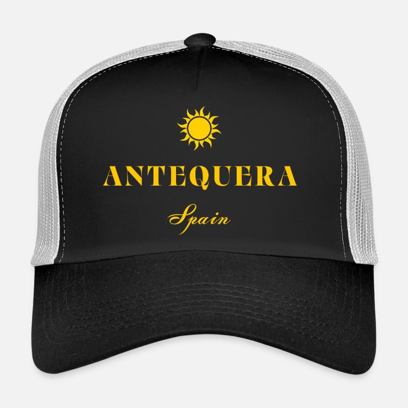 Antequera Spain Sun Emblem Trucker Cap