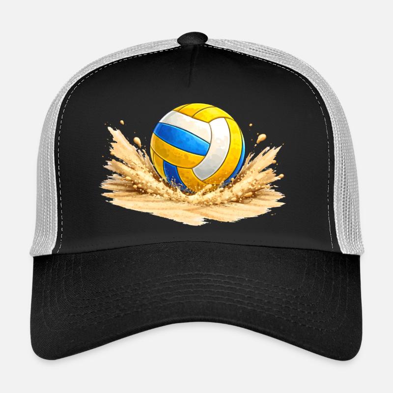 Volley-ball dans le sable sur la plage Casquette trucker 