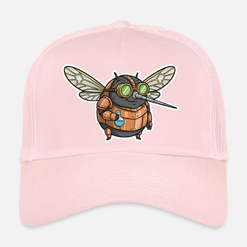 Mosquito Alchemist Steampunk Copper Vials Trucker Cap