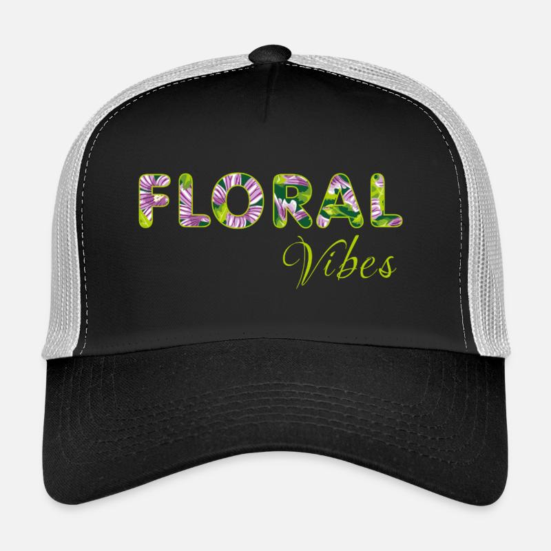 Vibrations florales Casquette trucker 