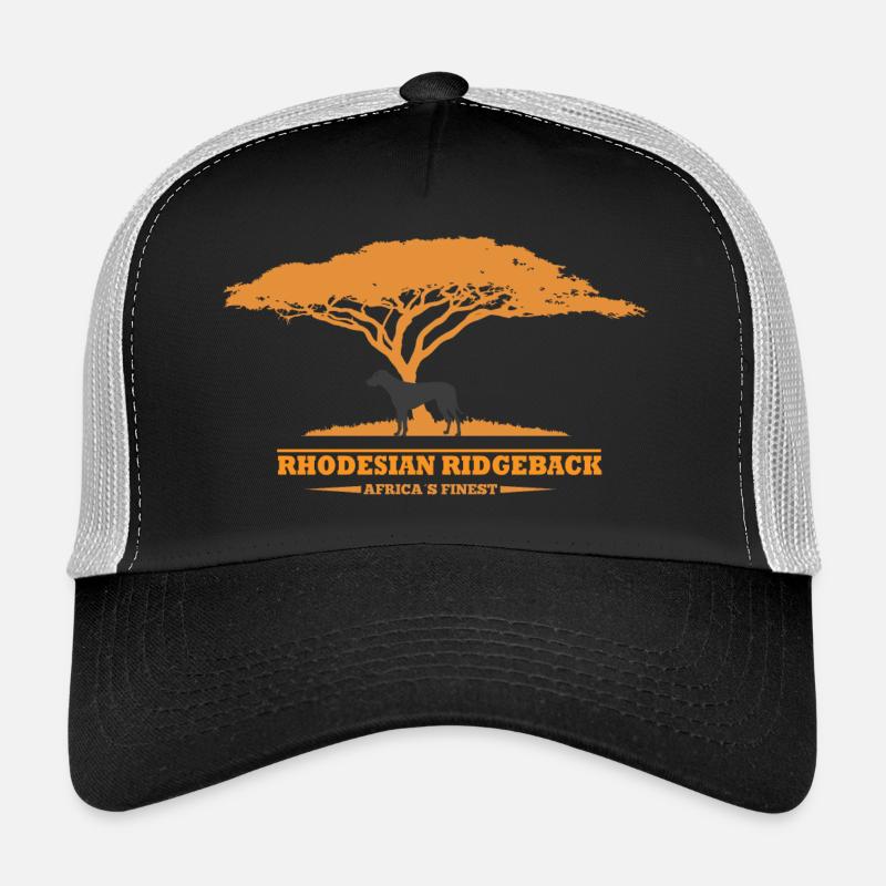 Rhodesian Ridgeback Conception - Casquette trucker  - noir/gris pierre
