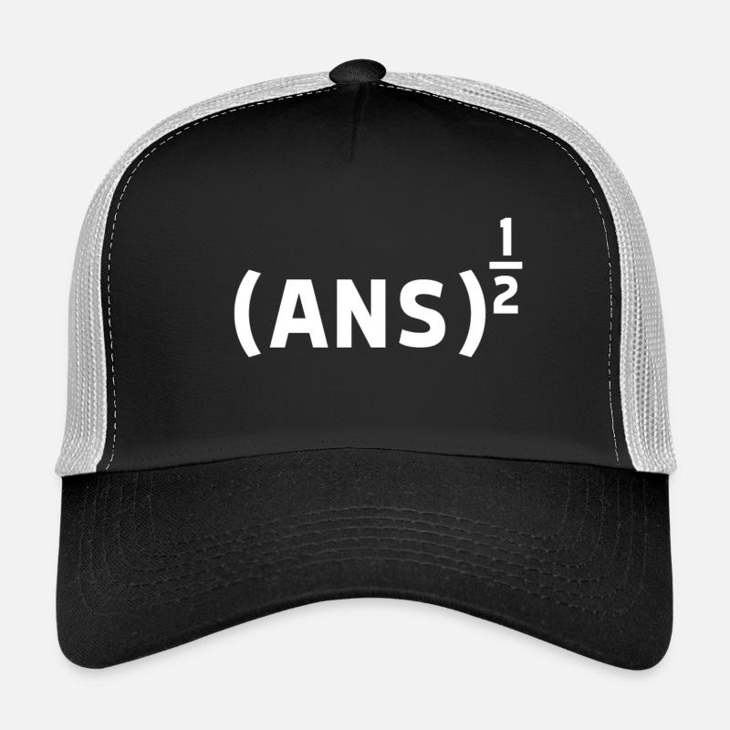 ANS 1/2 - Trucker Cap - Schwarz/Steingrau