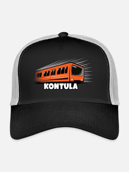 06-KONTULA HELSINKI Textile and Gift Products - Trucker Cap - black/stone grey - Front