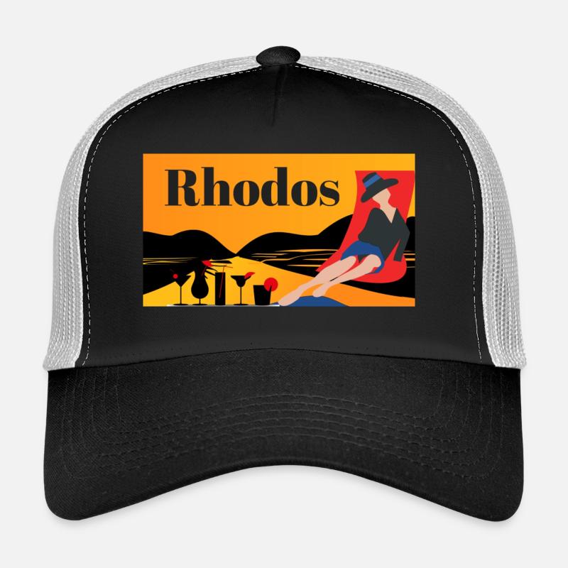 Rhodes - île grecque Casquette trucker 