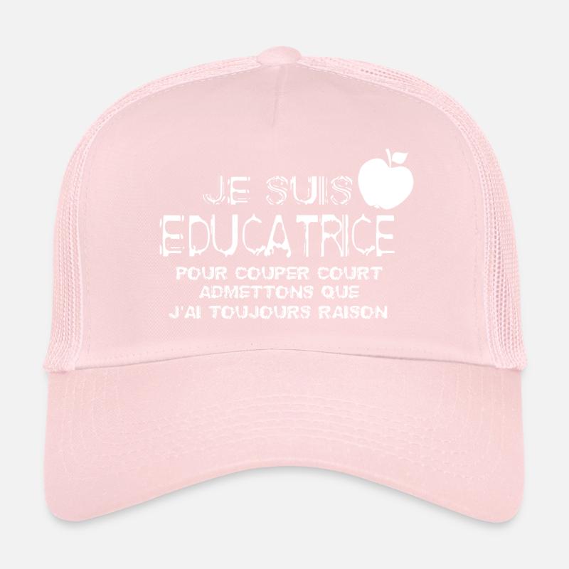 Je suis educatrice Casquette trucker 