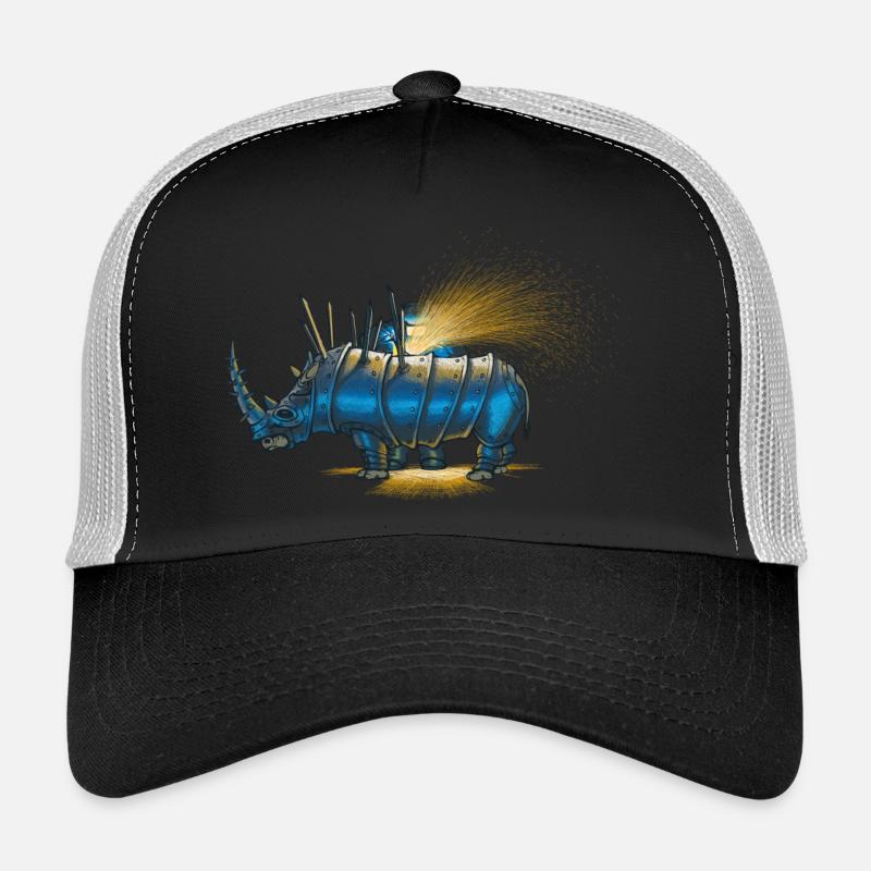 Saved rhino - Trucker Cap - Schwarz/Steingrau