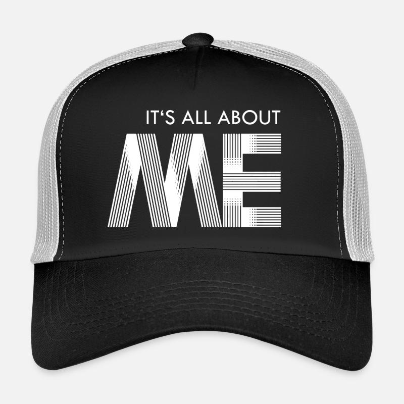 its all about me - white - Trucker Cap - black/stone grey