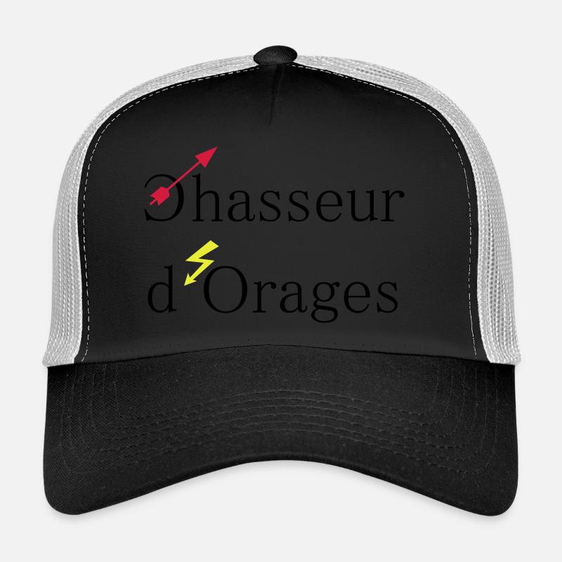 chasseur d'orages - Casquette trucker  - noir/gris pierre