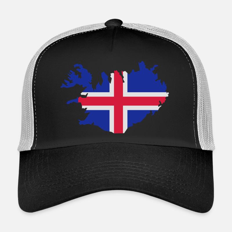 Island - Trucker Cap - Schwarz/Steingrau
