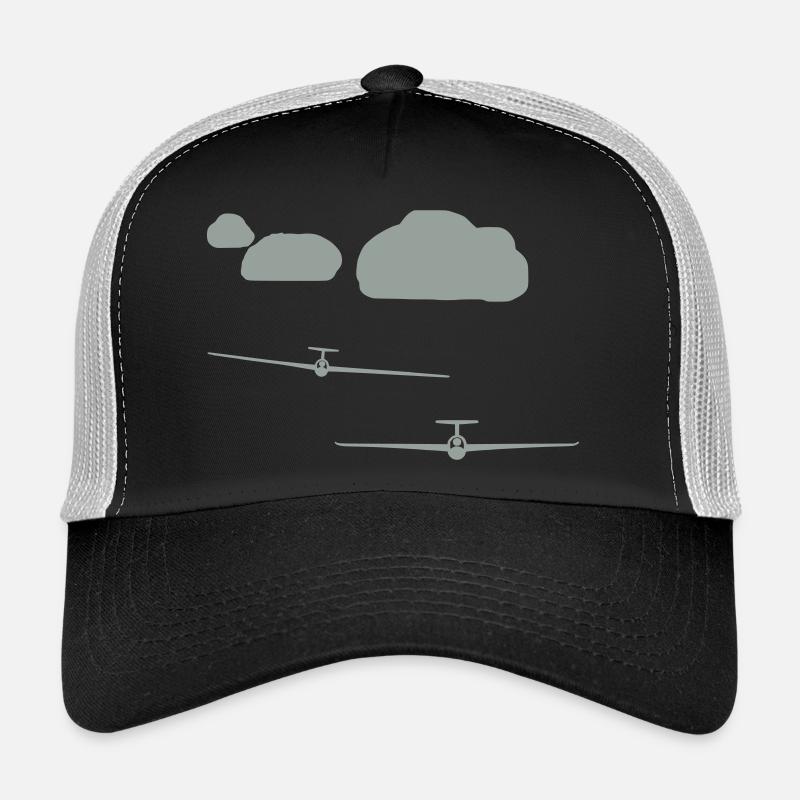 Equipe de 2 nuages route - Casquette trucker  - noir/gris pierre