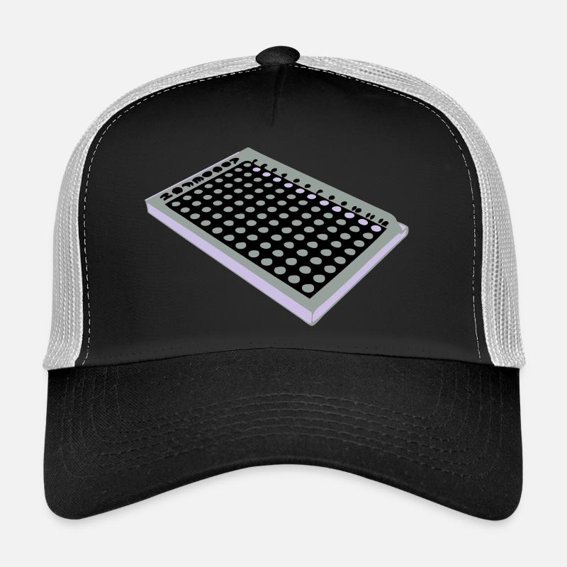 96 Well Plate / 96 perforated plate - Trucker Cap - black/stone grey