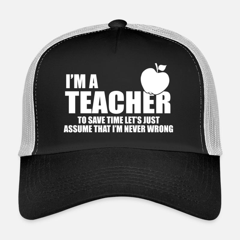 im a teacher - Trucker Cap - black/stone grey