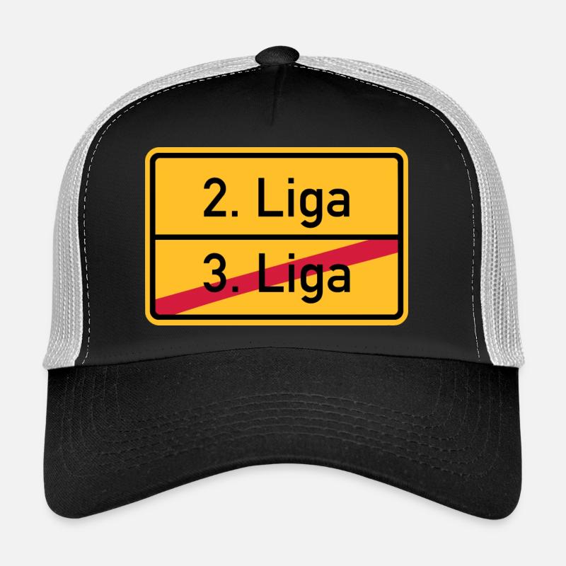 2. Liga - Trucker Cap - Schwarz/Steingrau