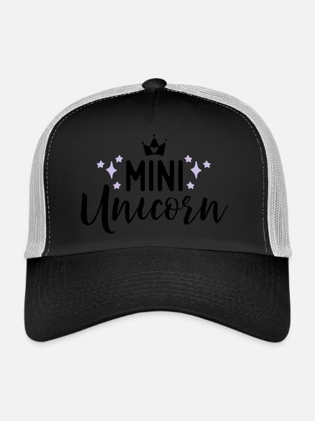 Unicorn - Casquette trucker  - noir/gris pierre - Devant