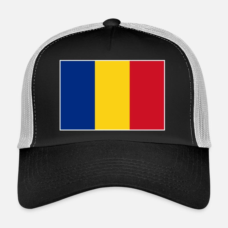 Drapeau Roumanie Casquette trucker 