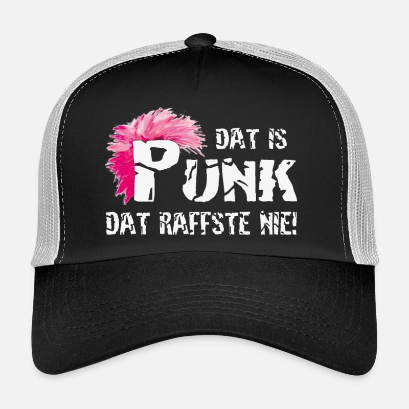 Dat is Punk dat raffste nie! - Trucker Cap - Schwarz/Steingrau