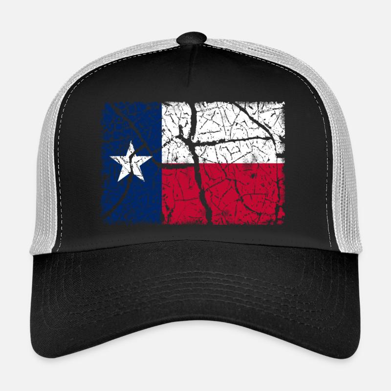 Texas Vintage - Trucker Cap - Schwarz/Steingrau