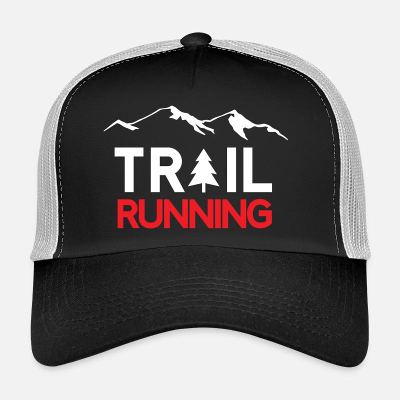 Trail Running - Casquette trucker  - noir/gris pierre