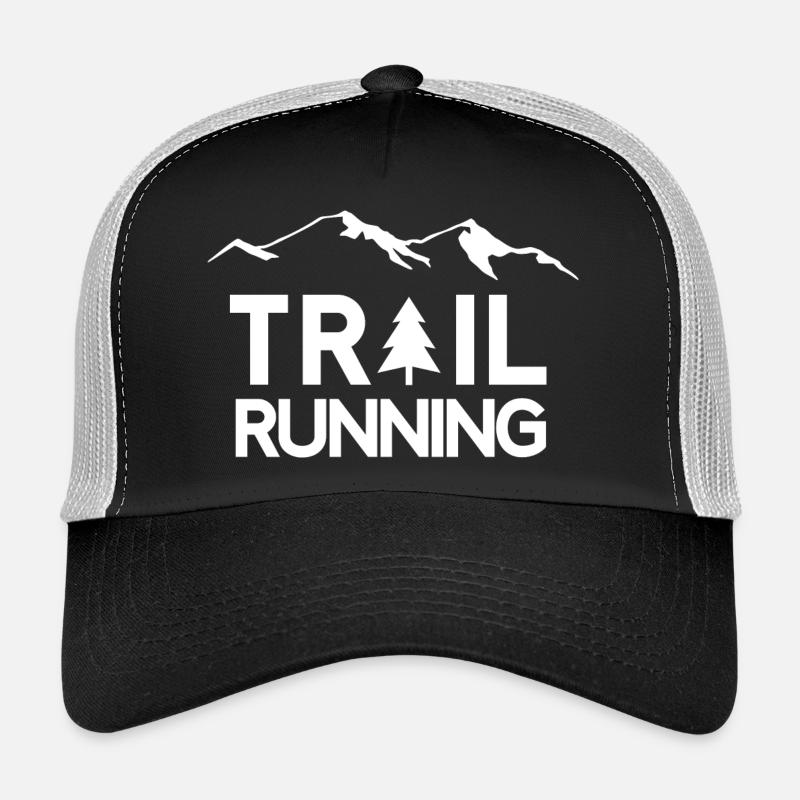 Trail Running - Casquette trucker - noir/gris pierre