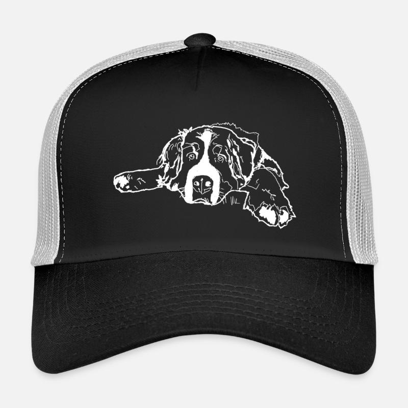 Berner Sennenhund - Trucker Cap - Schwarz/Steingrau