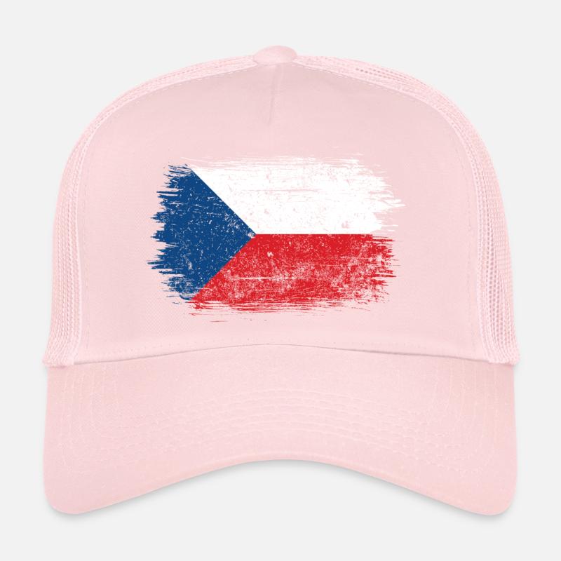Brushstroke Czech Flag Trucker Cap