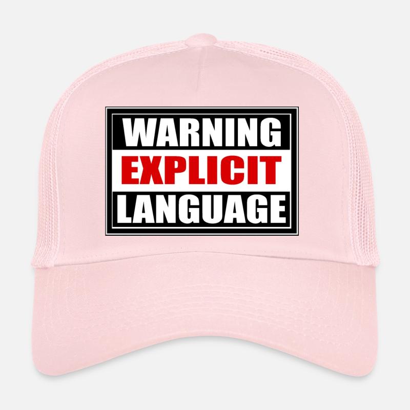 Attention coarse language Trucker Cap