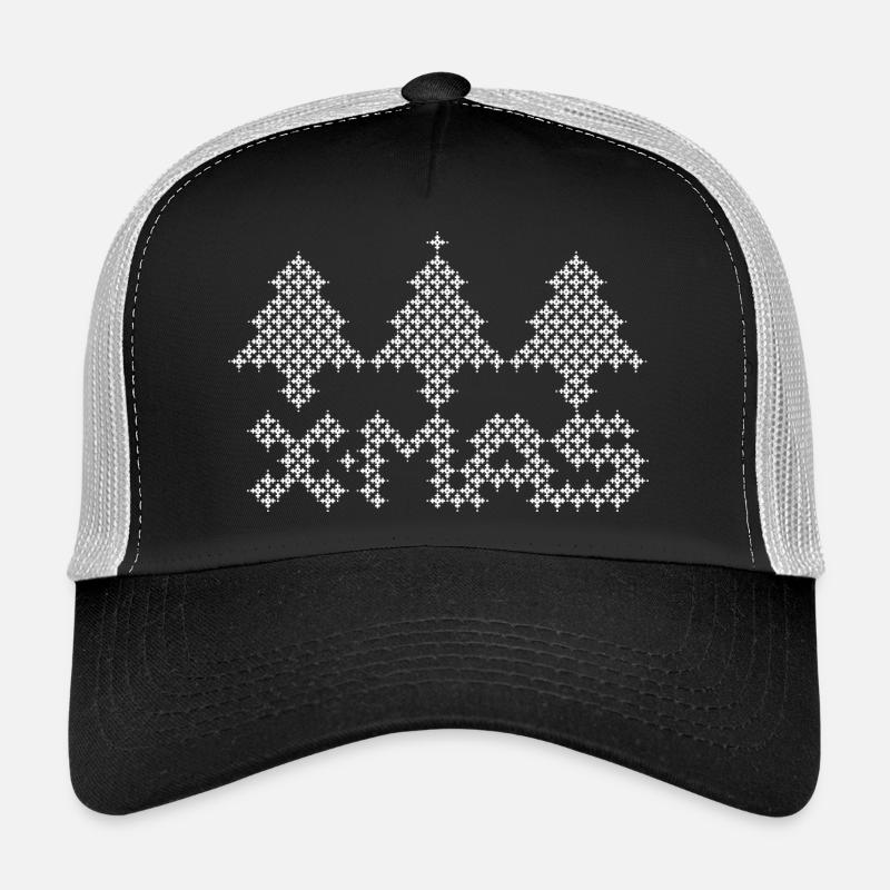 xmas tree christmas christmas icon graphic icon Trucker Cap