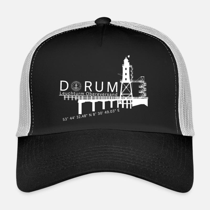 Leuchtturm Obereversand - Trucker Cap - Schwarz/Steingrau