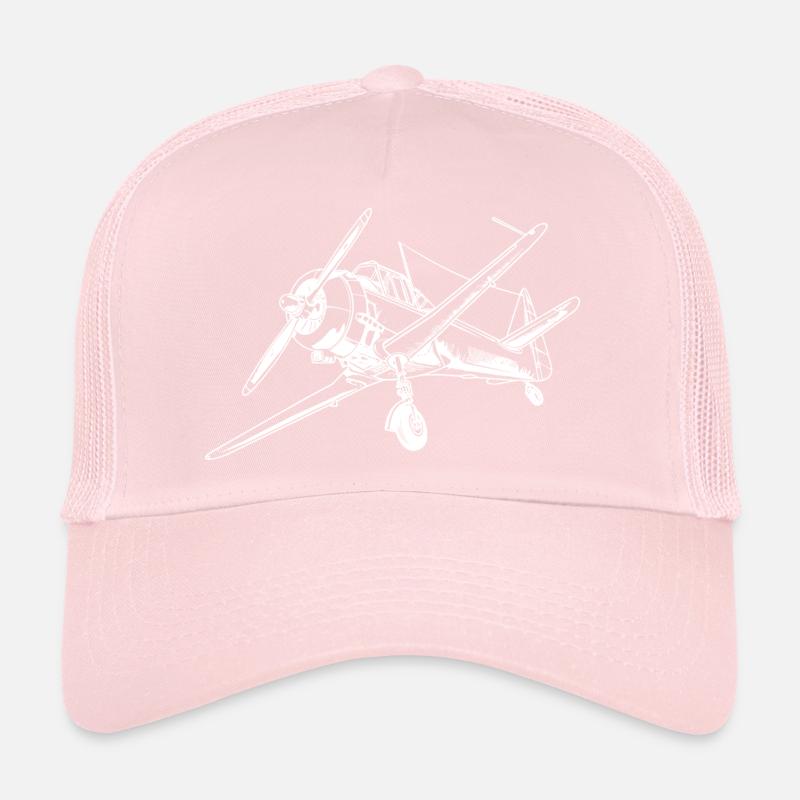 Dessin d’avion à hélice Casquette trucker 