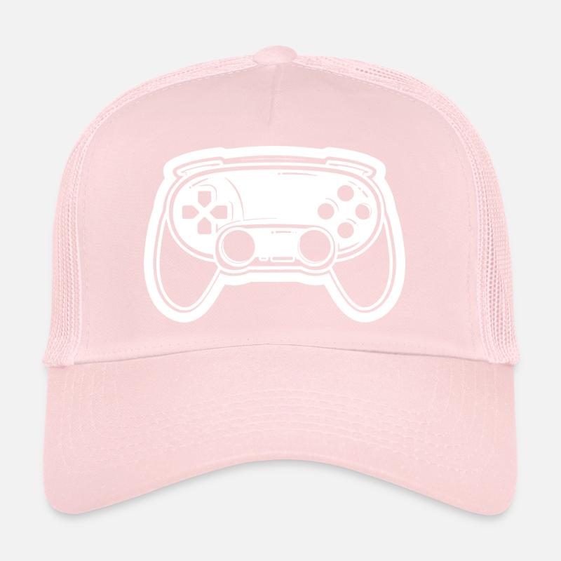 Video Game Controller Drawing Trucker Cap