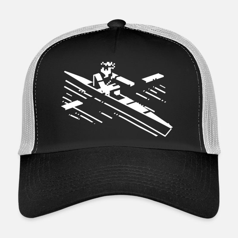 Rowing Cartoon Style Trucker Cap