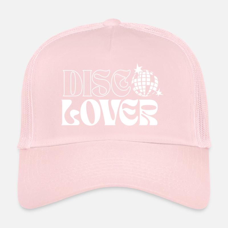 Design de boule disco rétro et d’étoiles de l’espace Casquette trucker 