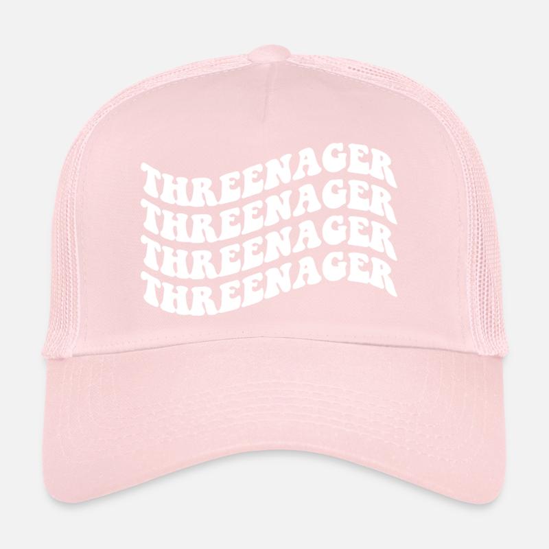Threenager Kleinkind Dritter Drei Jahre Spaß Trucker Cap
