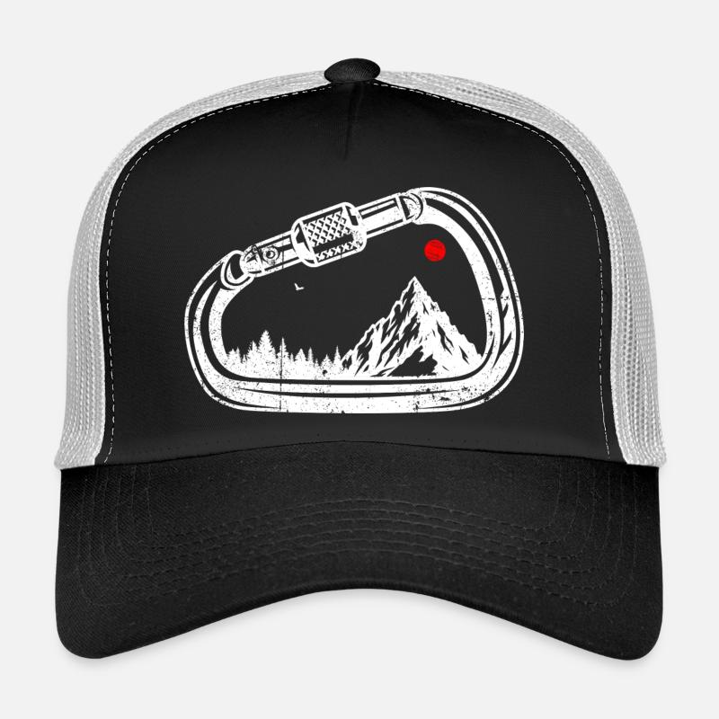 Graphique du mousqueton de l’arête alpine Casquette trucker 
