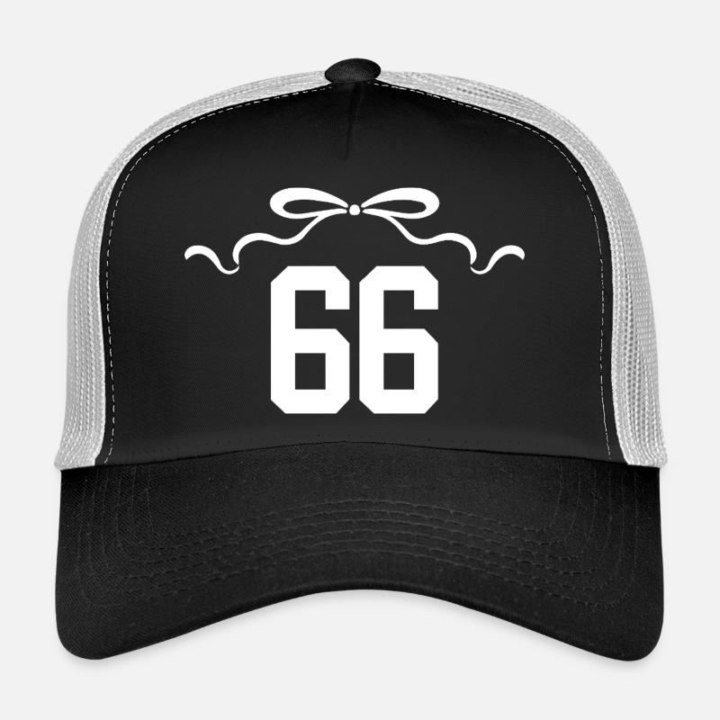 Numéro 66 noeud - 66e anniversaire Casquette trucker 